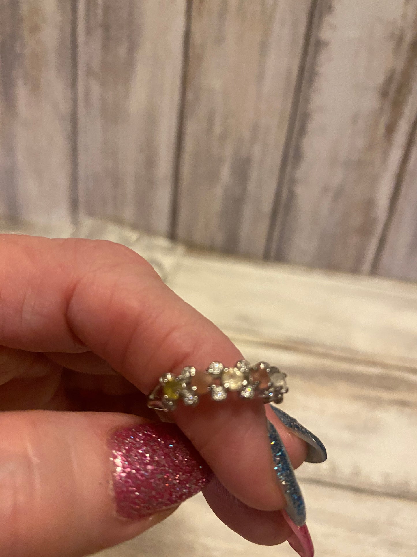 Silver Rainbow Tourmaline Ring, Sterling Silver Gemstone Ring, Colorful Ring, Statement Ring, Handcrafted Jewelry