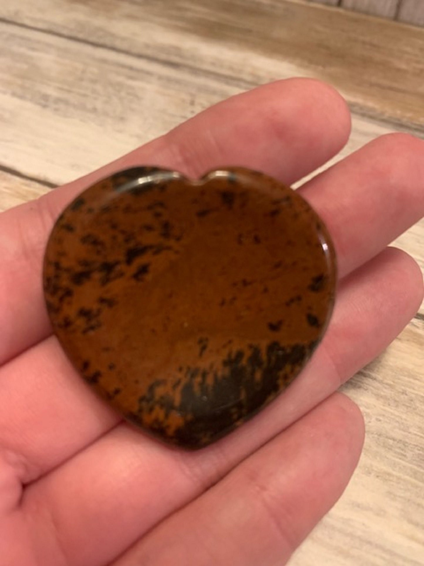 Heart Shaped Thumb Worry Stone - Crystal Healing Reiki Gift - Amethyst Blue Aventurine Obsidian Moss Agate