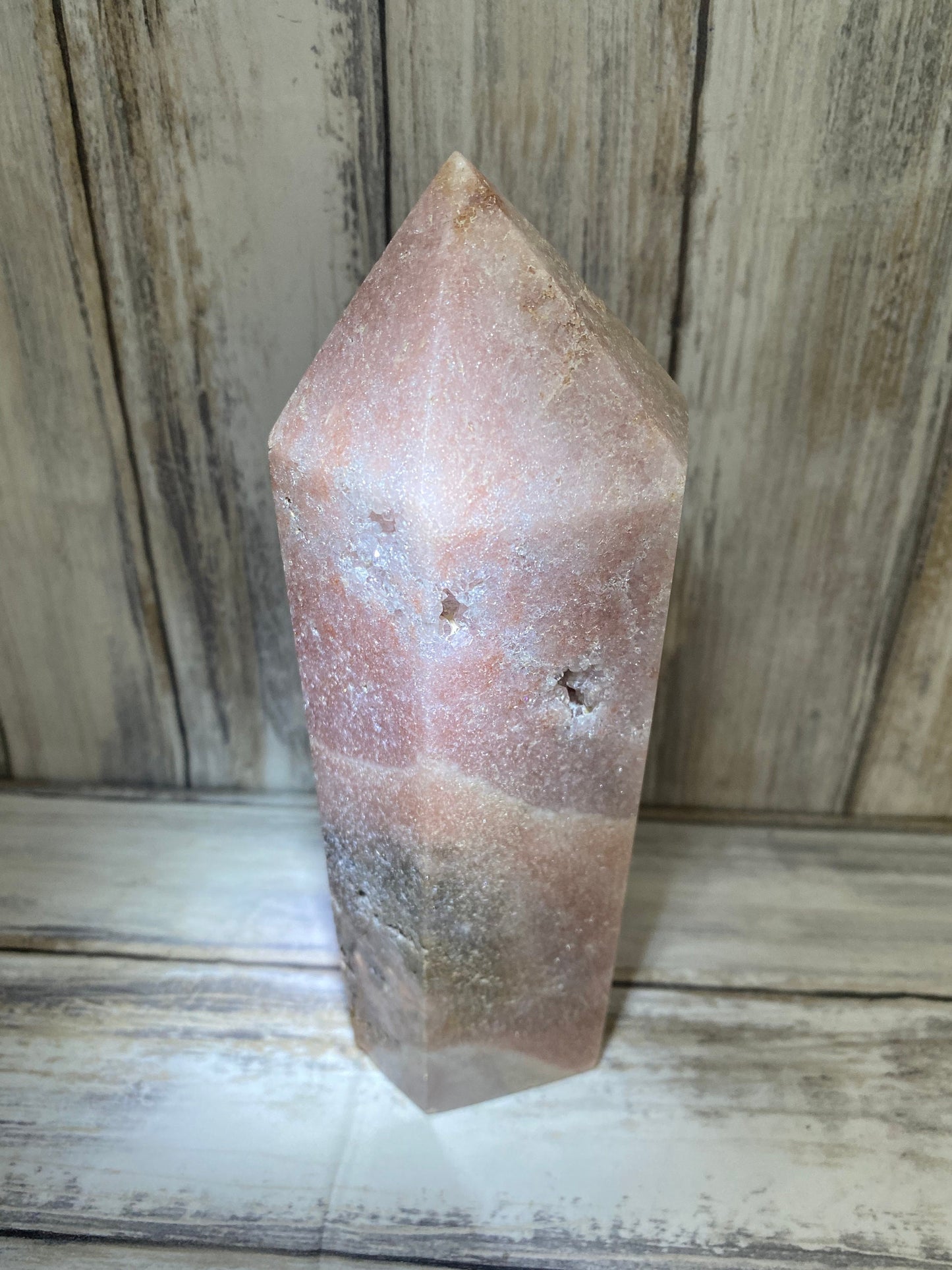 Pink Amethyst Drusy Tower 945g Healing Crystal AAA Quality Rare Gemstone Gift Present Spiritual Energy