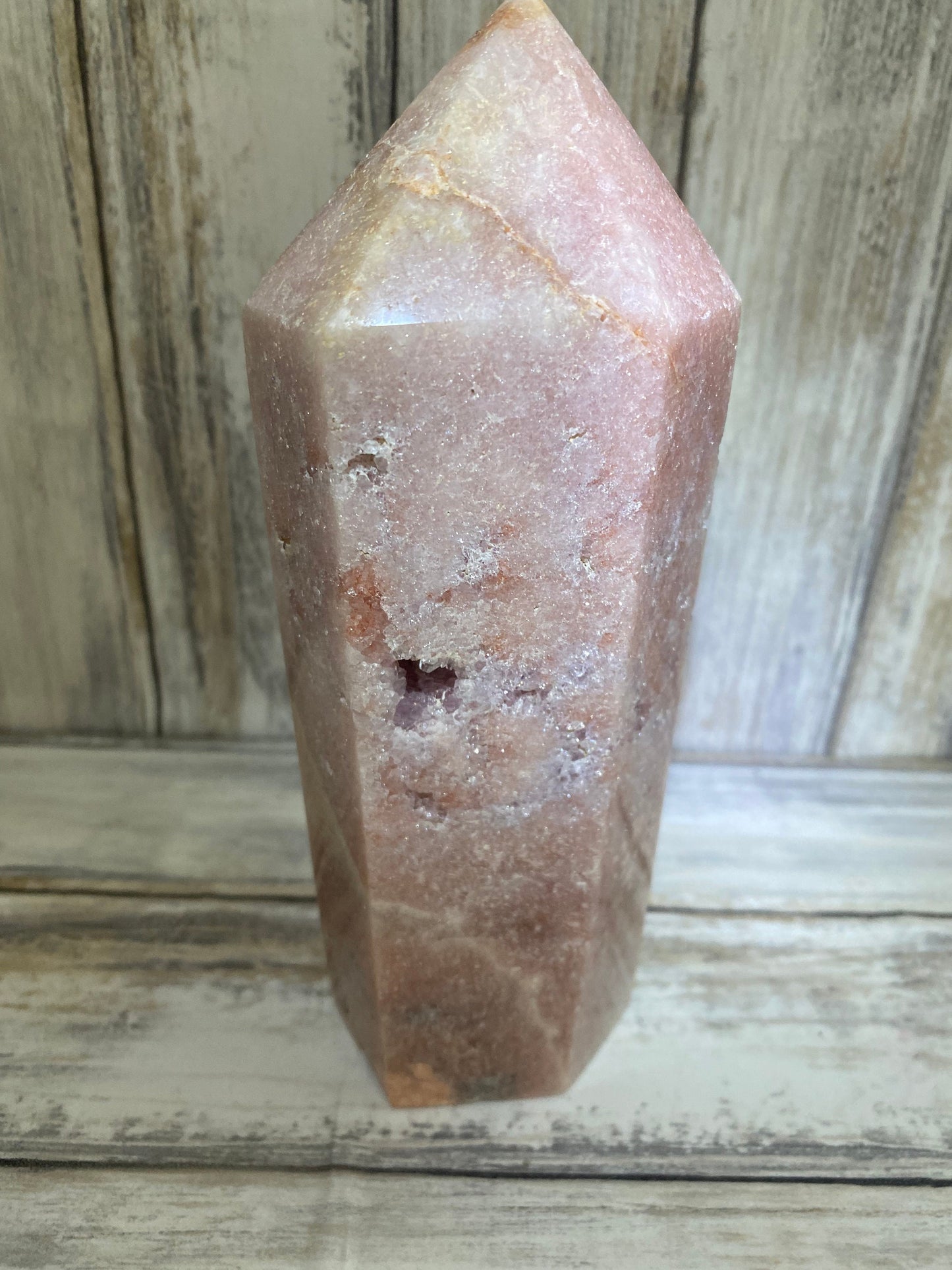 Pink Amethyst Drusy Tower 945g Healing Crystal AAA Quality Rare Gemstone Gift Present Spiritual Energy
