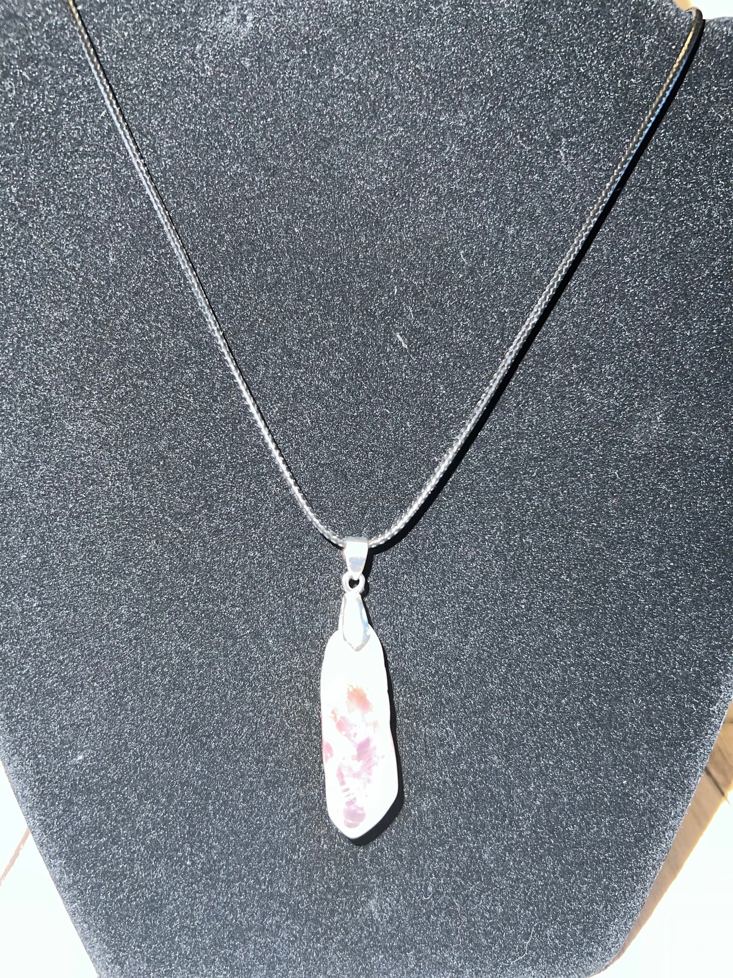 1. Raw Amethyst Pendant Necklace, 16" Silver Chain, Spiritual Jewelry, Crystal Gift