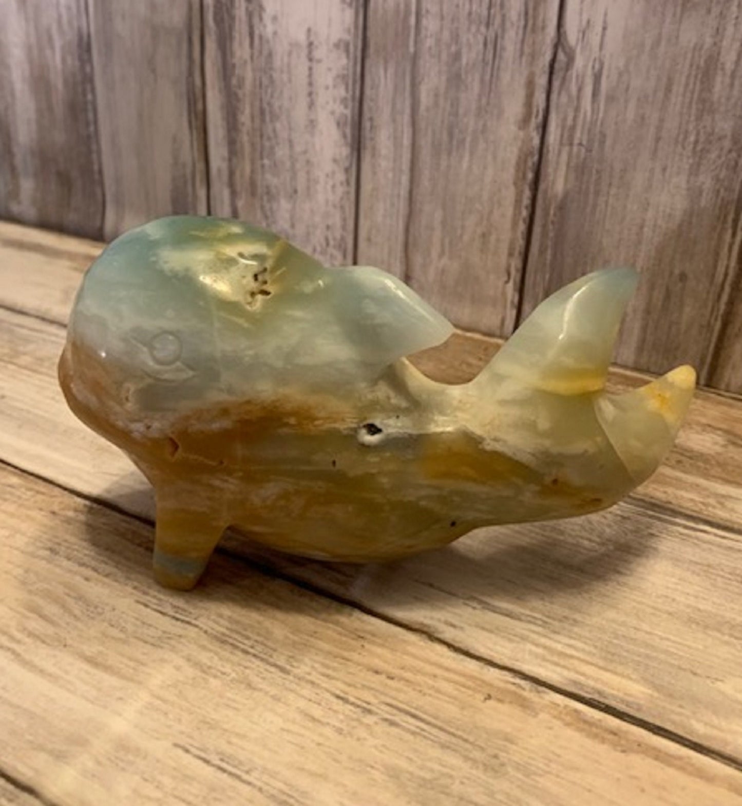 Caribbean Calcite Large Tower Point, Healing Crystal for Reiki, Oblique Spheres, Carved Animal Figurines