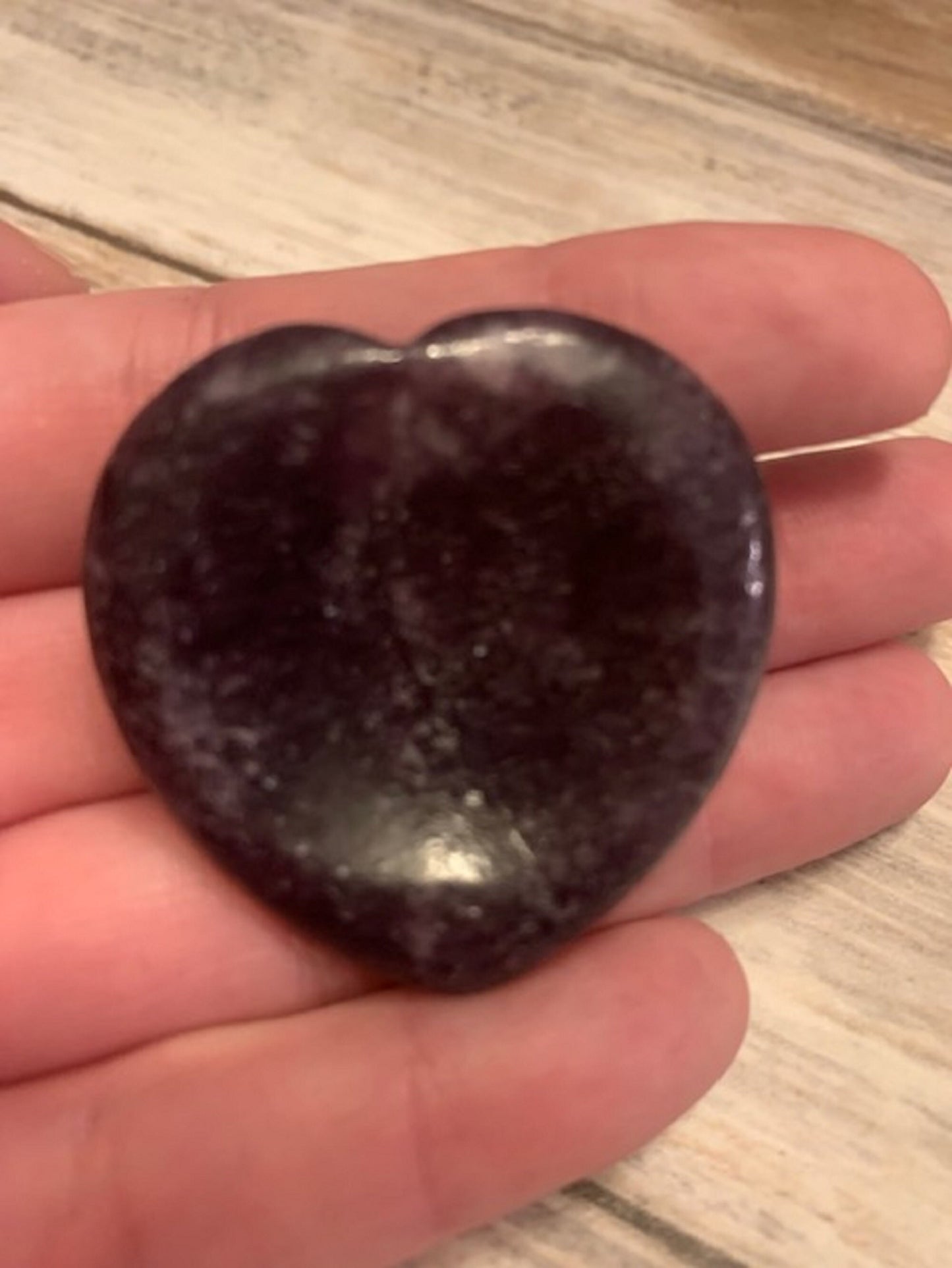 Heart Shaped Thumb Worry Stone - Crystal Healing Reiki Gift - Amethyst Blue Aventurine Obsidian Moss Agate