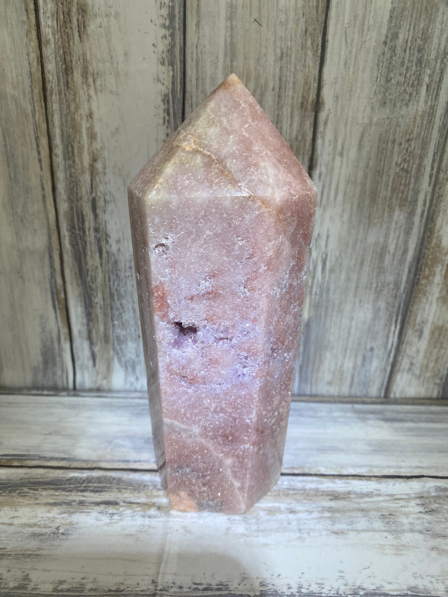 Pink Amethyst Drusy Tower 945g Healing Crystal AAA Quality Rare Gemstone Gift Present Spiritual Energy