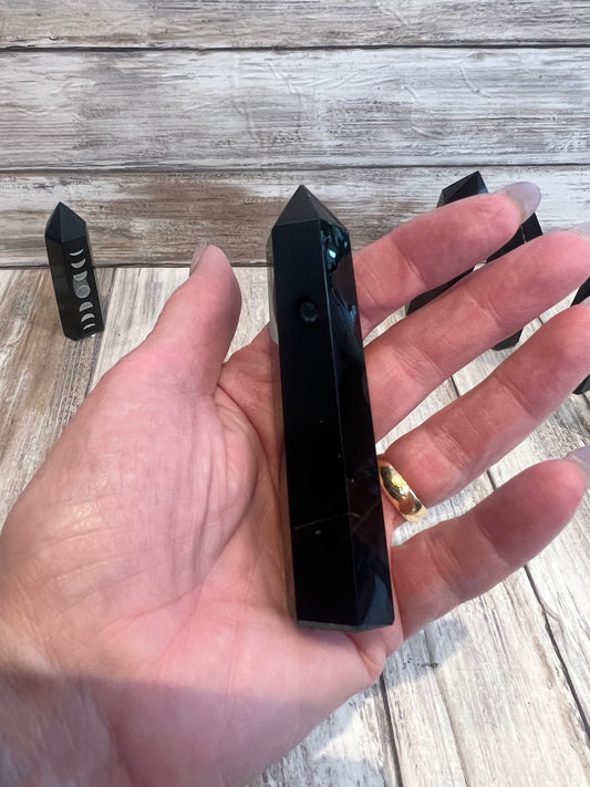 Black Obsidian Towers Crystal of Protection