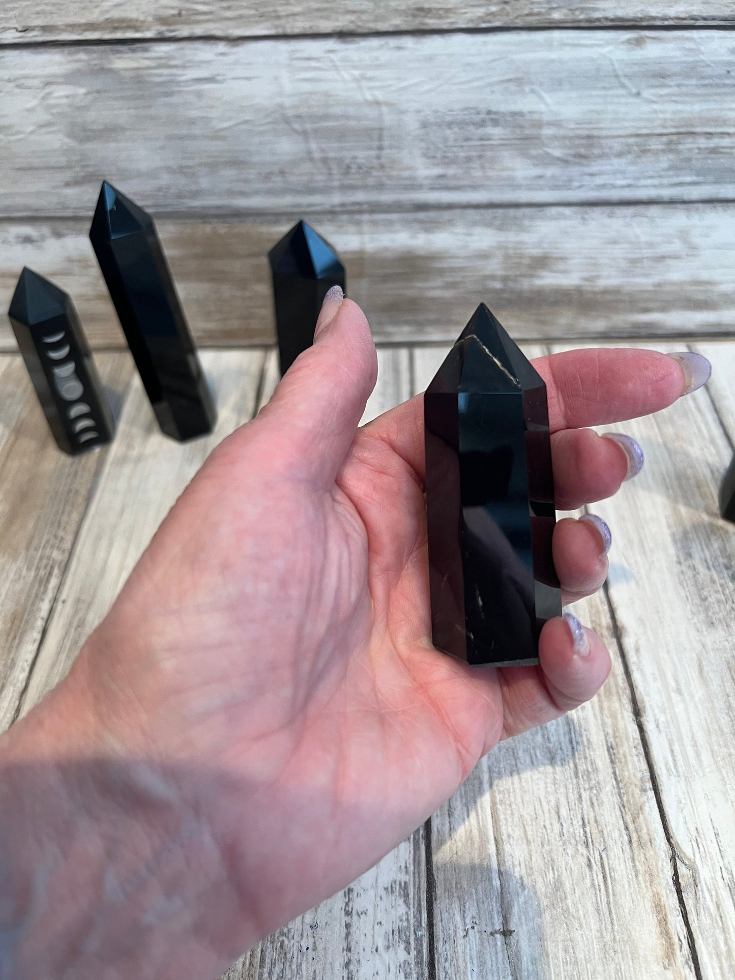 Black Obsidian Towers Crystal of Protection