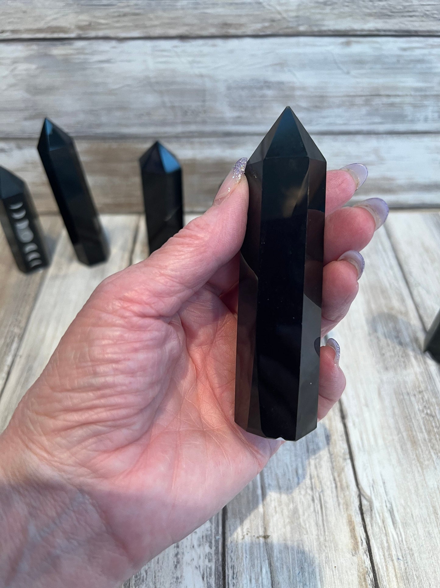Black Obsidian Towers Crystal of Protection