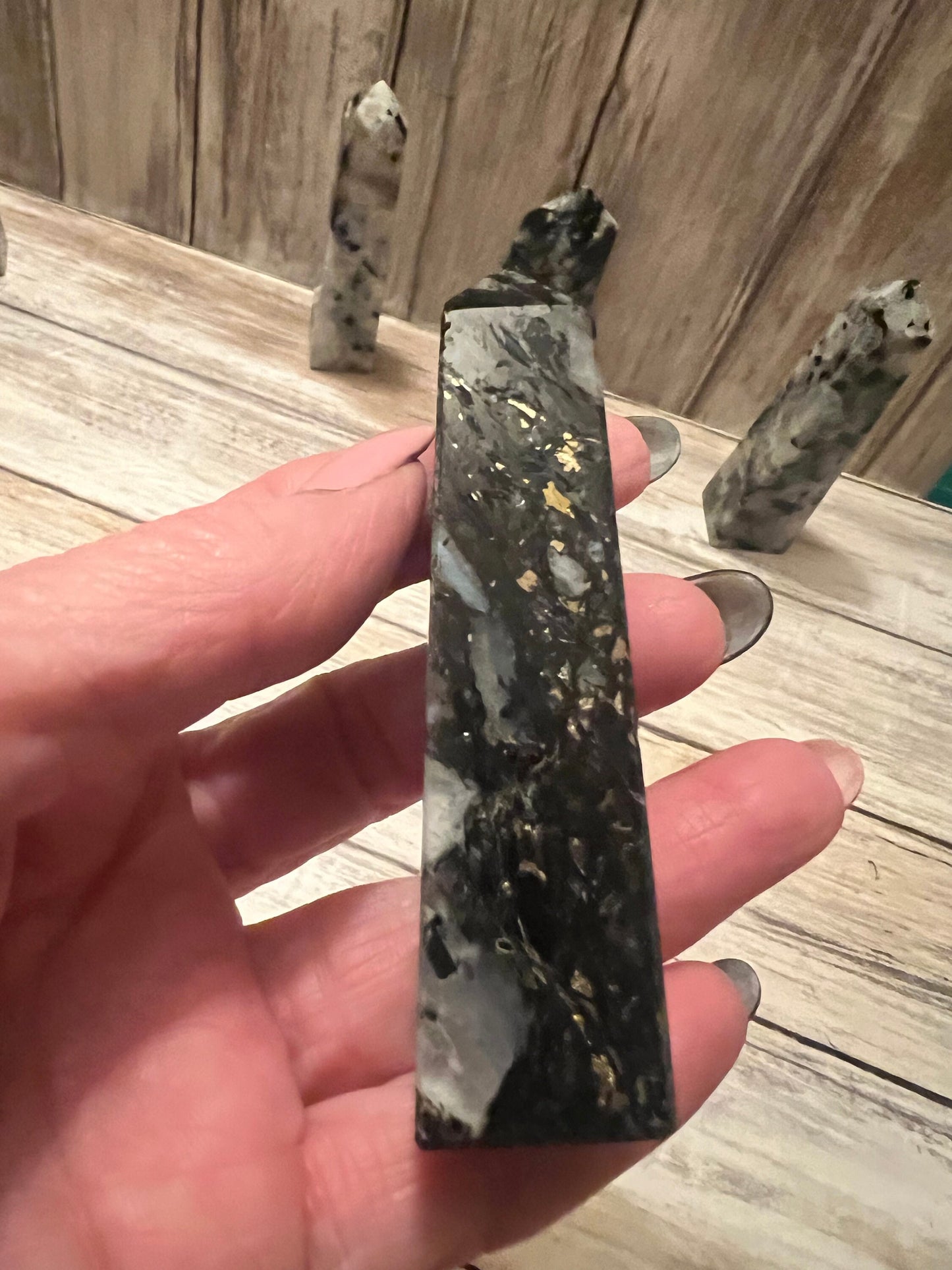 Natural Rainbow Moonstone Towers Points Obelisk Healing Crystal New Beginnings Spiritual Gift Change Balance Femininity Dream Recall