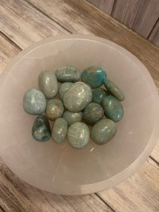 Amazonite Crystal Tumblestone Reiki Energy Healing Chakra