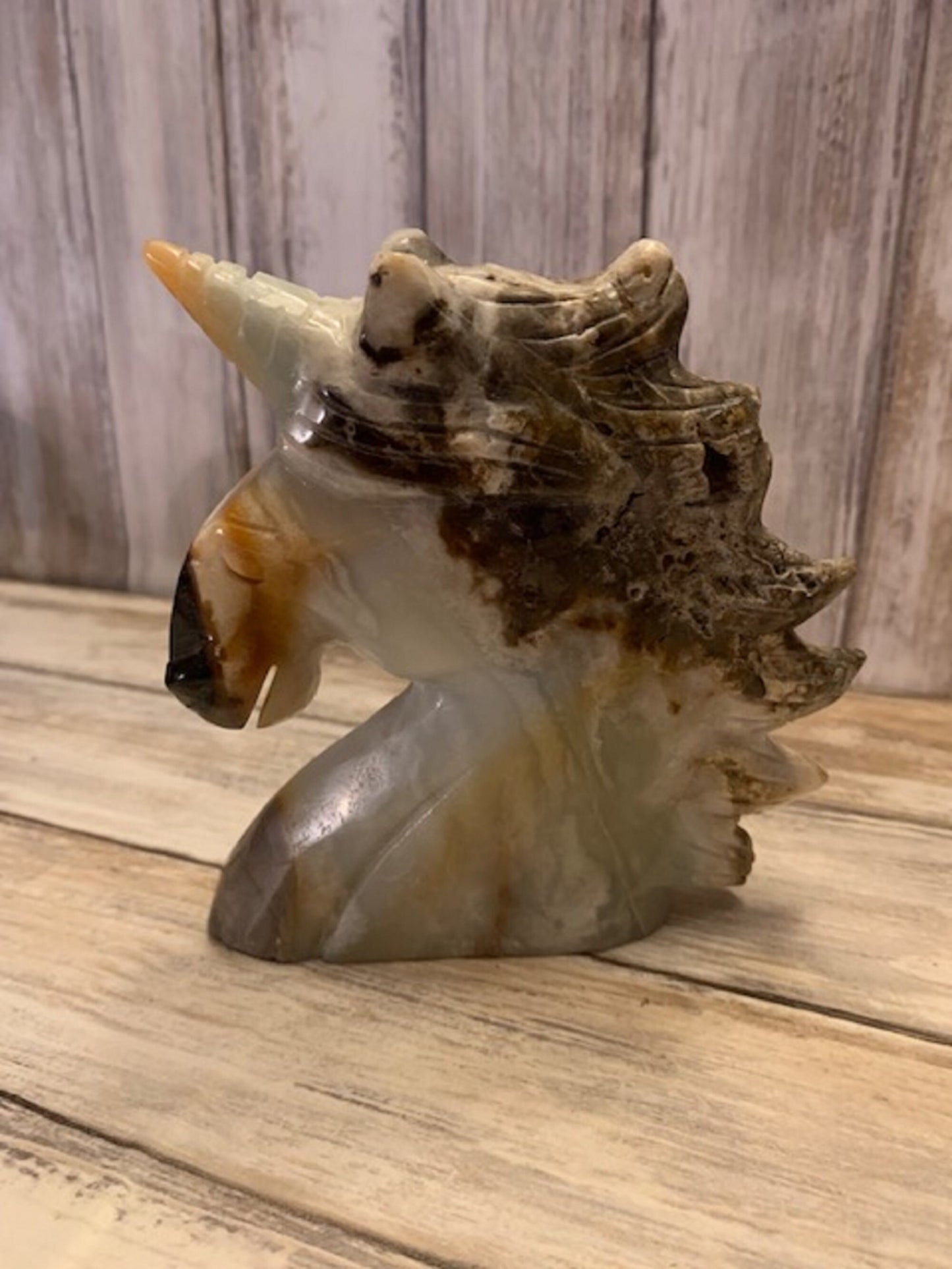 Caribbean Calcite Large Tower Point, Healing Crystal for Reiki, Oblique Spheres, Carved Animal Figurines