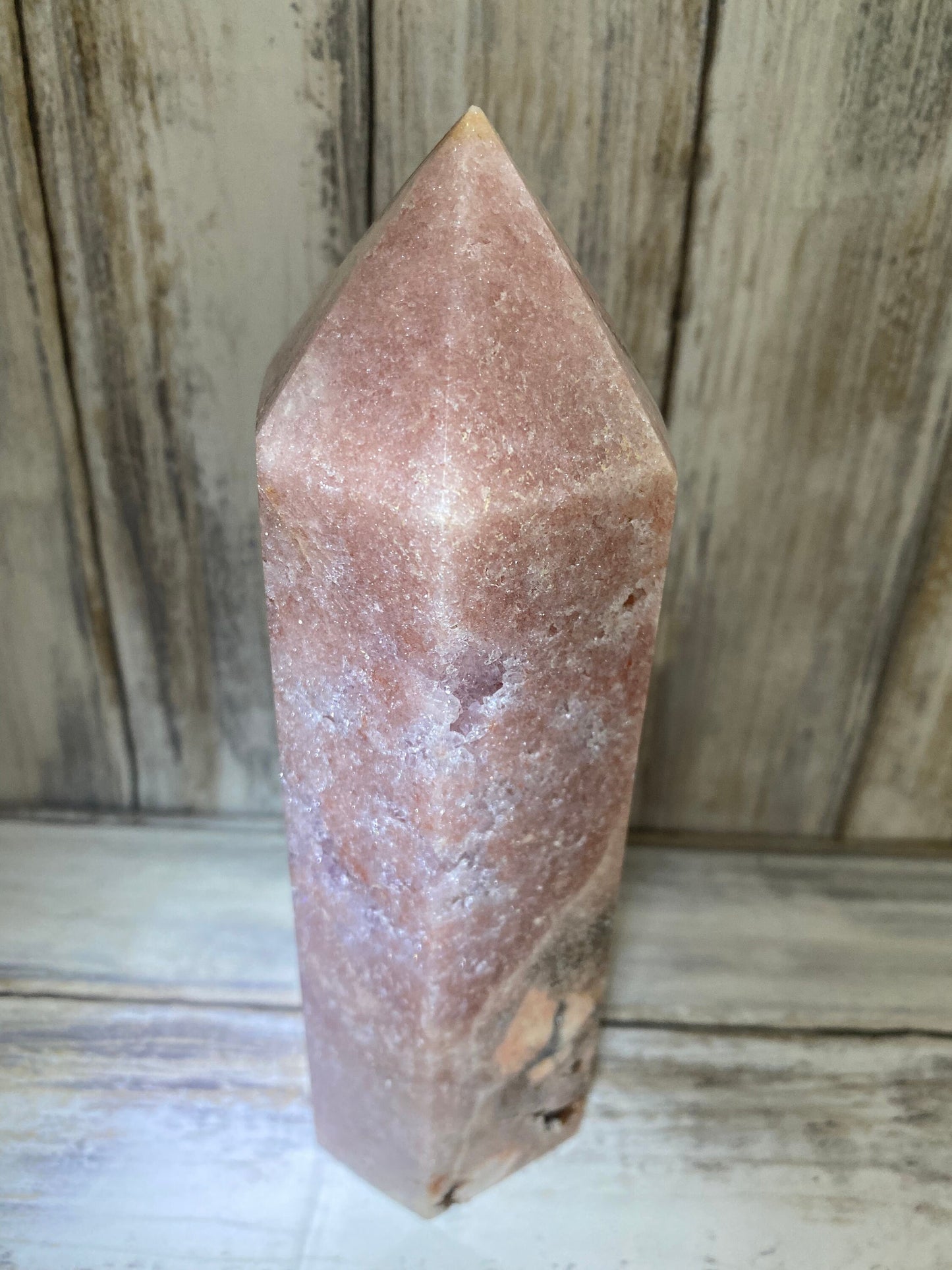 Pink Amethyst Drusy Tower 945g Healing Crystal AAA Quality Rare Gemstone Gift Present Spiritual Energy