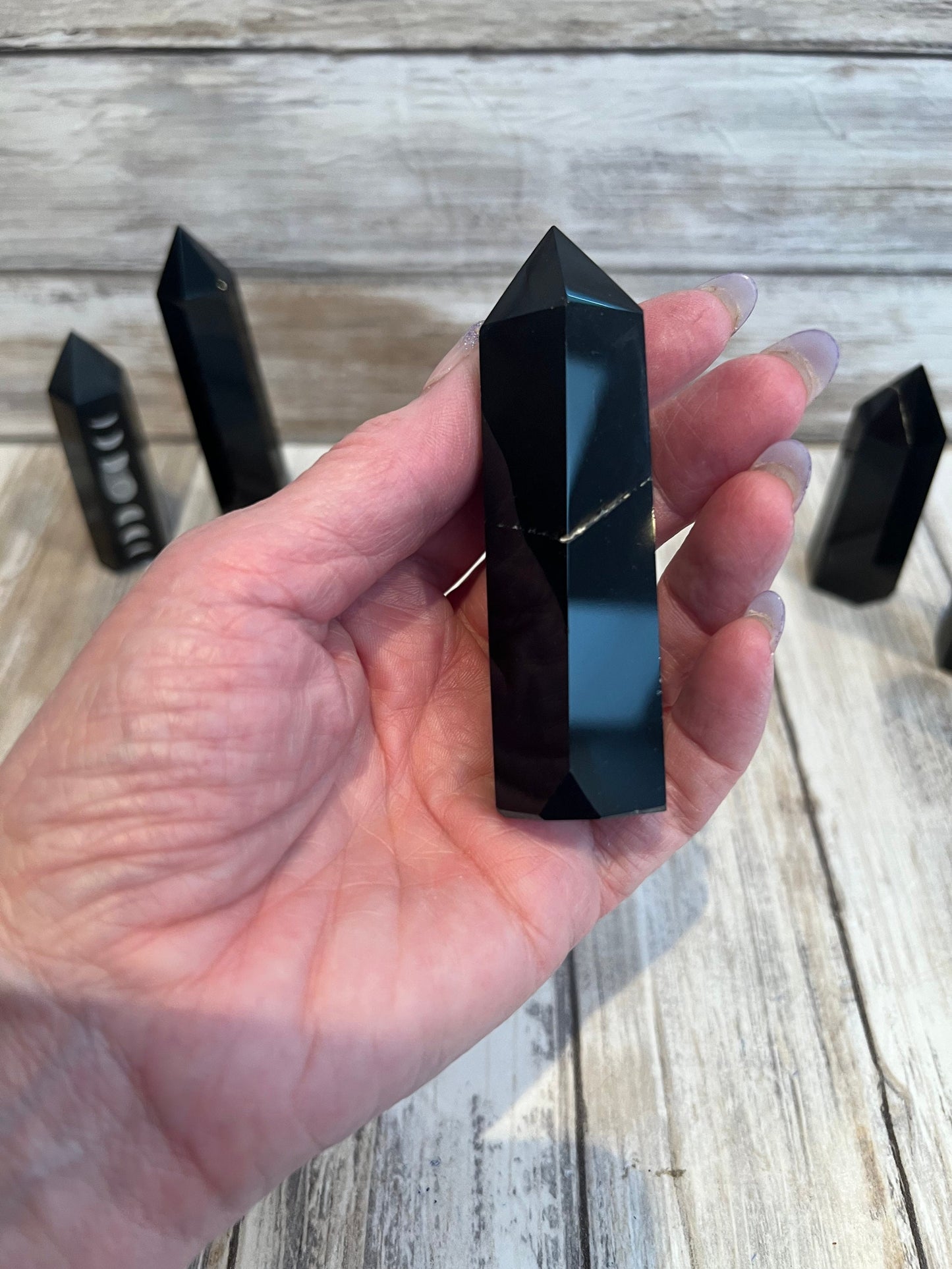 Black Obsidian Towers Crystal of Protection