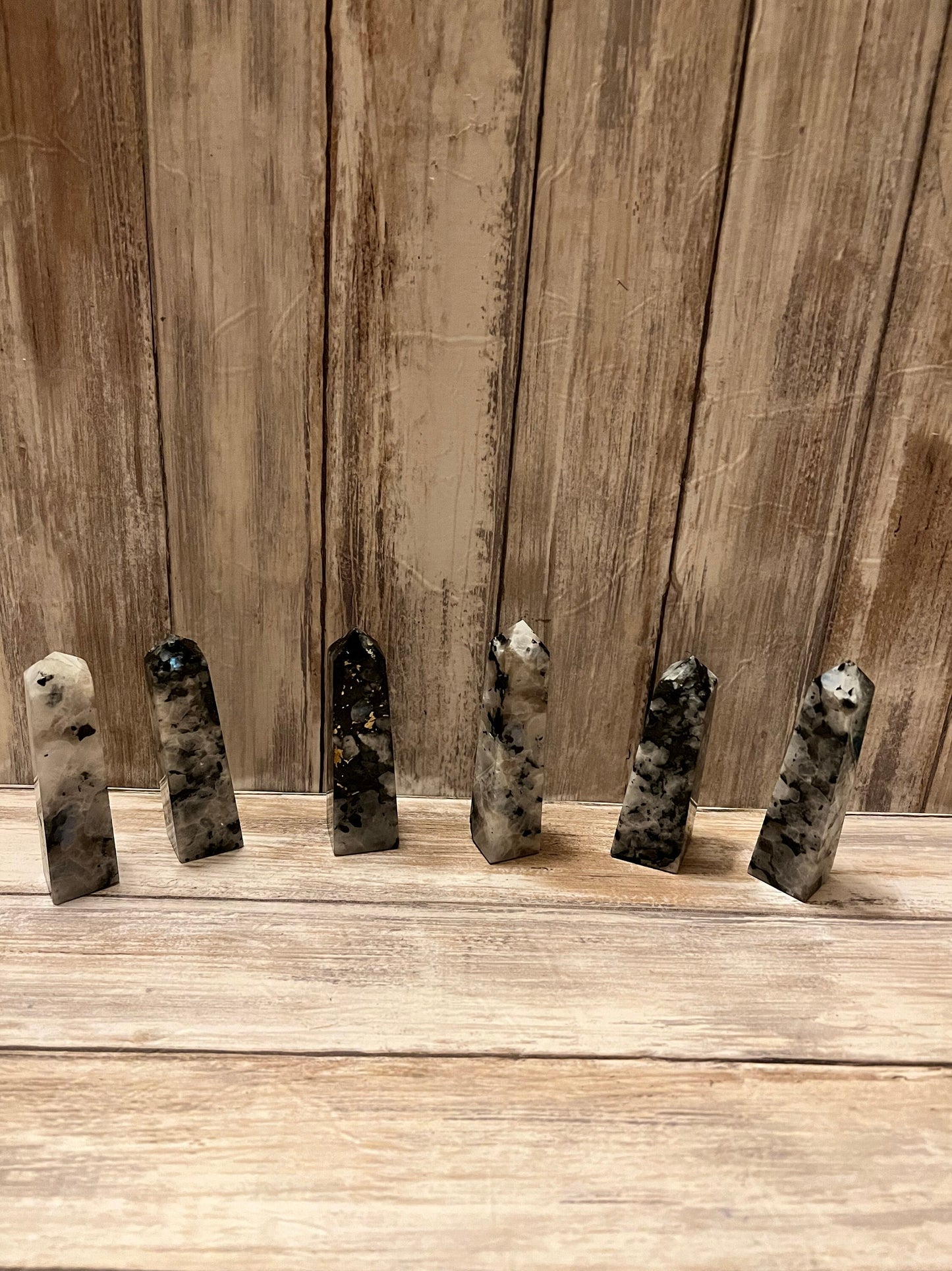Natural Rainbow Moonstone Towers Points Obelisk Healing Crystal New Beginnings Spiritual Gift Change Balance Femininity Dream Recall