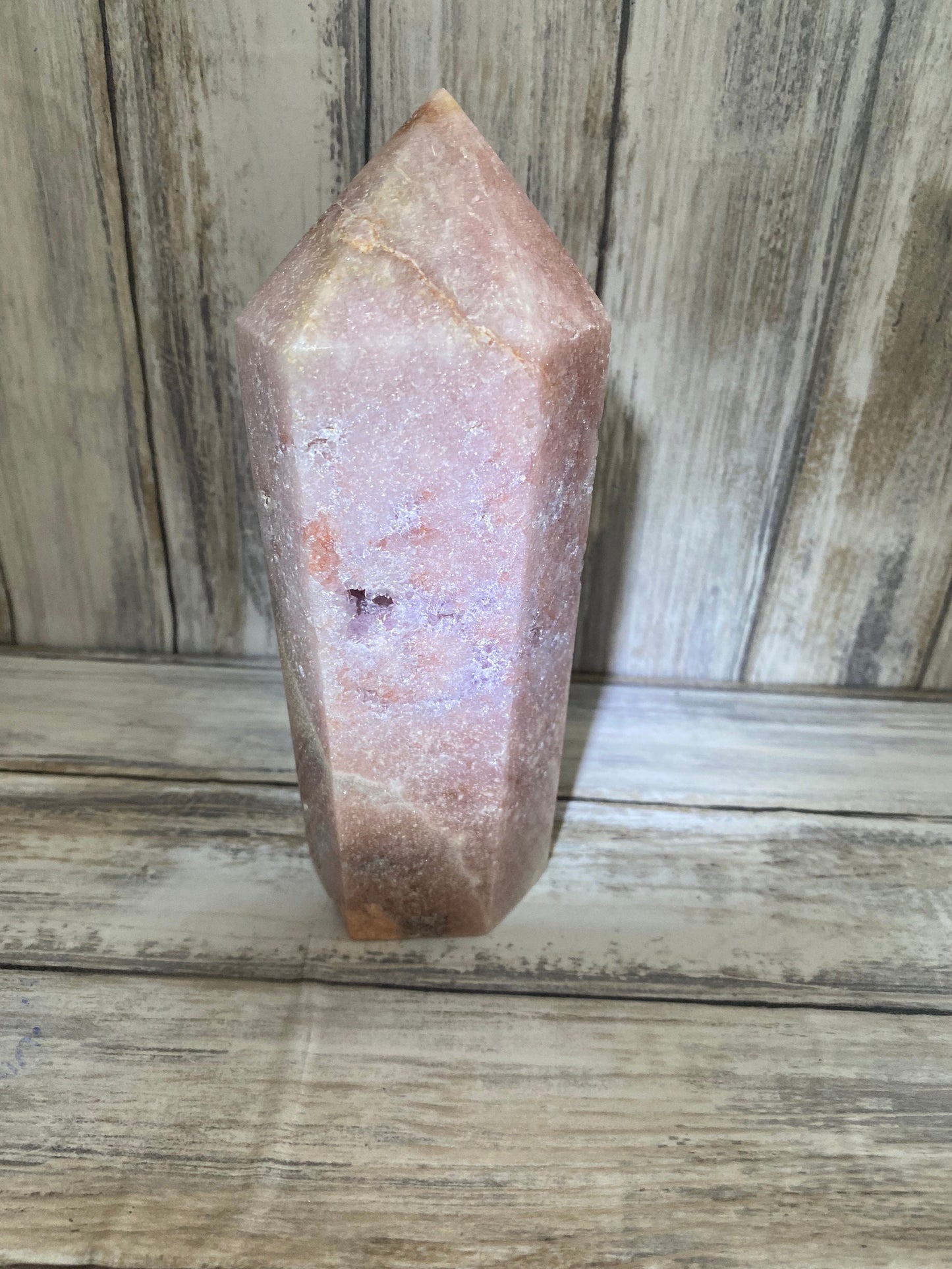 Pink Amethyst Drusy Tower 945g Healing Crystal AAA Quality Rare Gemstone Gift Present Spiritual Energy