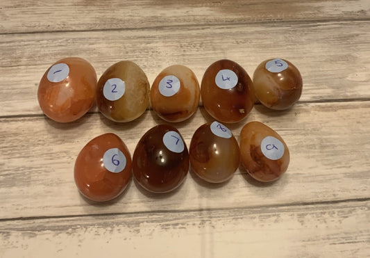 Carnelian Agate Egg Orb Geode Healing Crystals Reiki Chakra